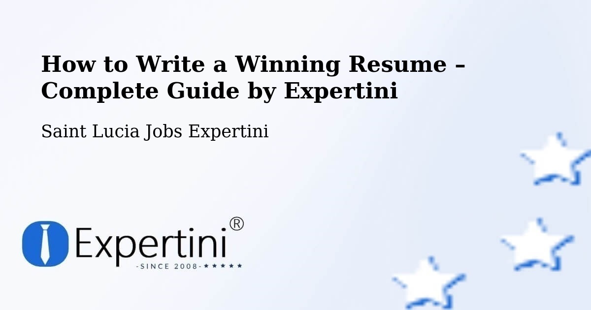 Resume Writing Guide for Job Seekers – Balca - Balca, Saint Lucia Jobs Expertini